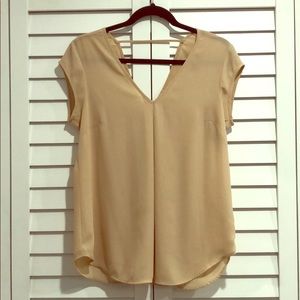 Front and back V neck blouse